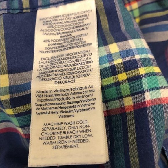 Men's Chaps Easy Care Plaid Shirt XL - Picture 5 of 5